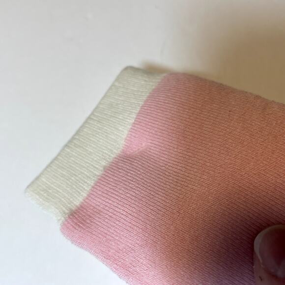 Victorias Secret Slipper Socks Pink White Womens One Size Lined Classic Grippers - Picture 5 of 7